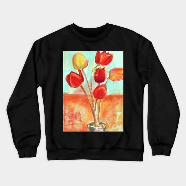 Tulips Crewneck Sweatshirt by Visuddhi